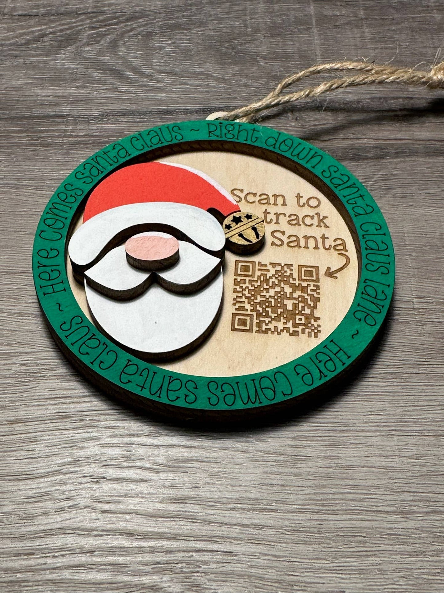 Santa Tracker Christmas Ornament