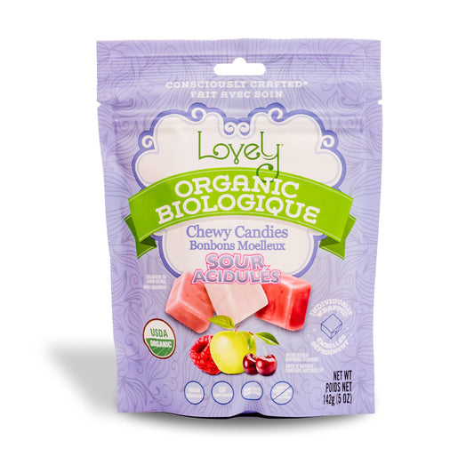 Organic Sour Chewy Candies -  Easter Candy, Gluten Free