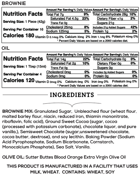 Blood Orange Brownie Baking Kit – Citrus Chocolate Dessert