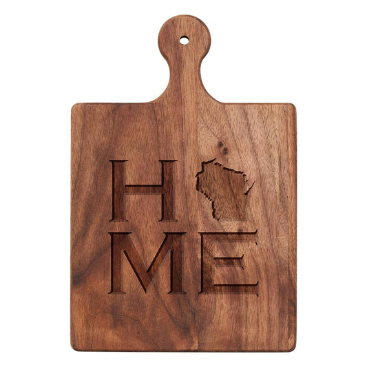 "Wisconsin" Artisan Walnut Paddle Board | 9" x 6"