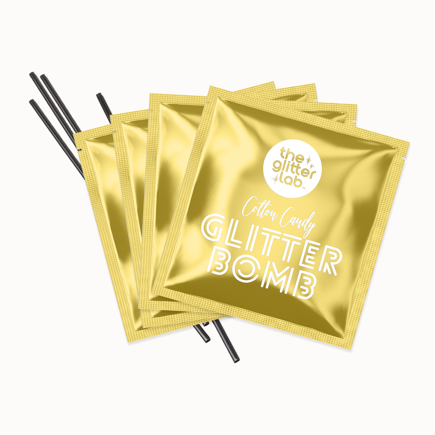 Gold Drink Glitter Bombs for Cocktails, Mocktails & Bubbly