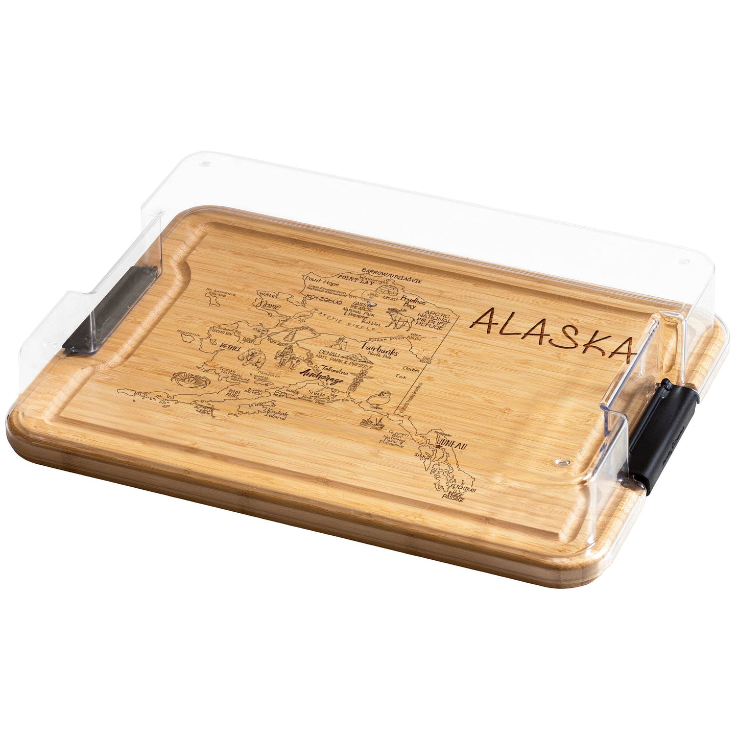 Flip, Serve & Store™ State Charcuterie Board with Lid