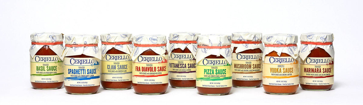 Ceriello Homemade Puttanesca Sauce | Tomato, Olive & Caper, 15 oz