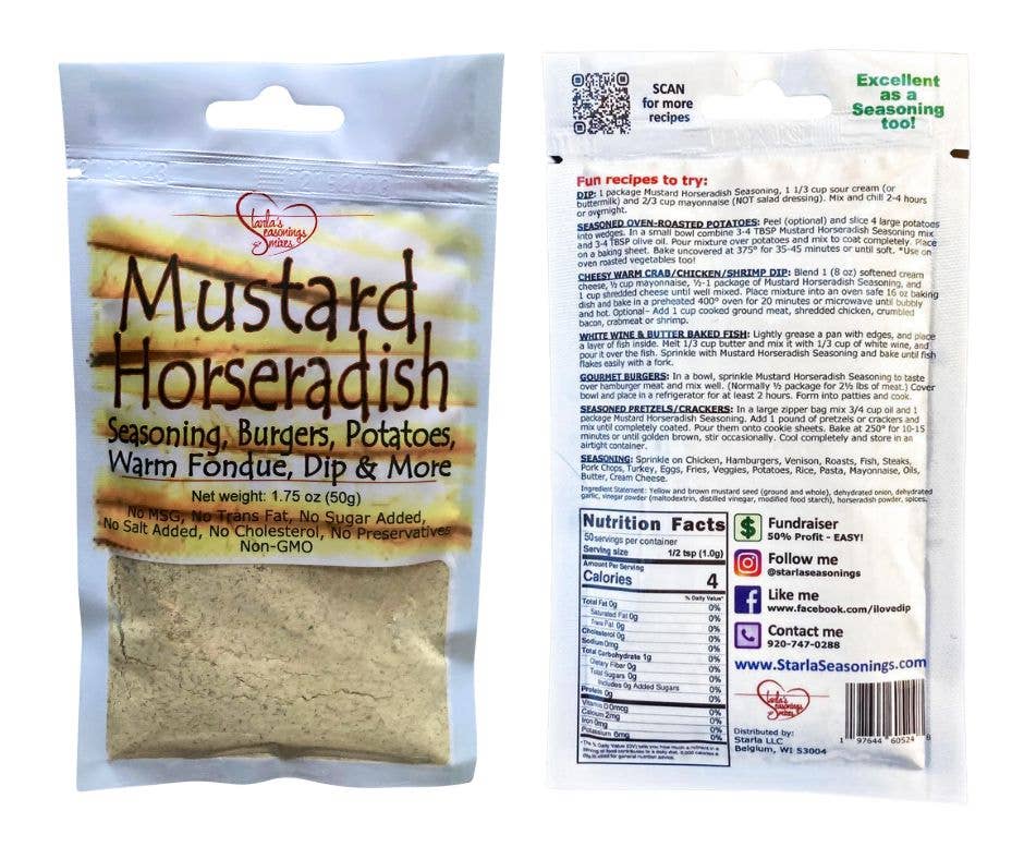Mustard Horseradish Seasoning Mix or Mustard Horseradish Dip
