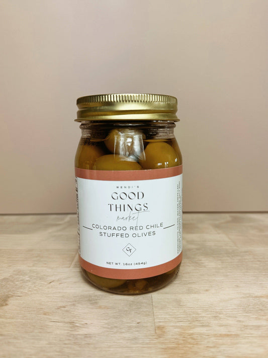 Colorado Red Chile Stuffed Olives