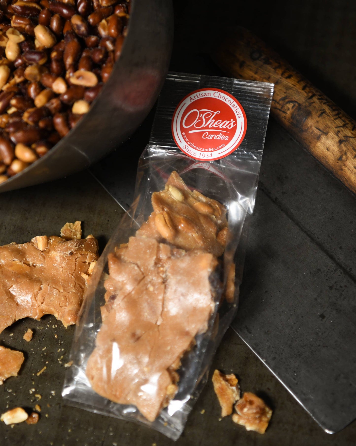 Homemade Copper Kettle PEANUT 🥜 Brittle 1/2#  Bag