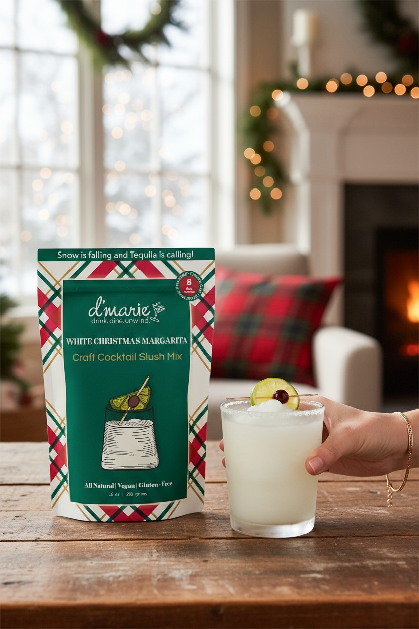 White Christmas Margarita Slush Mix | Ready to Freeze
