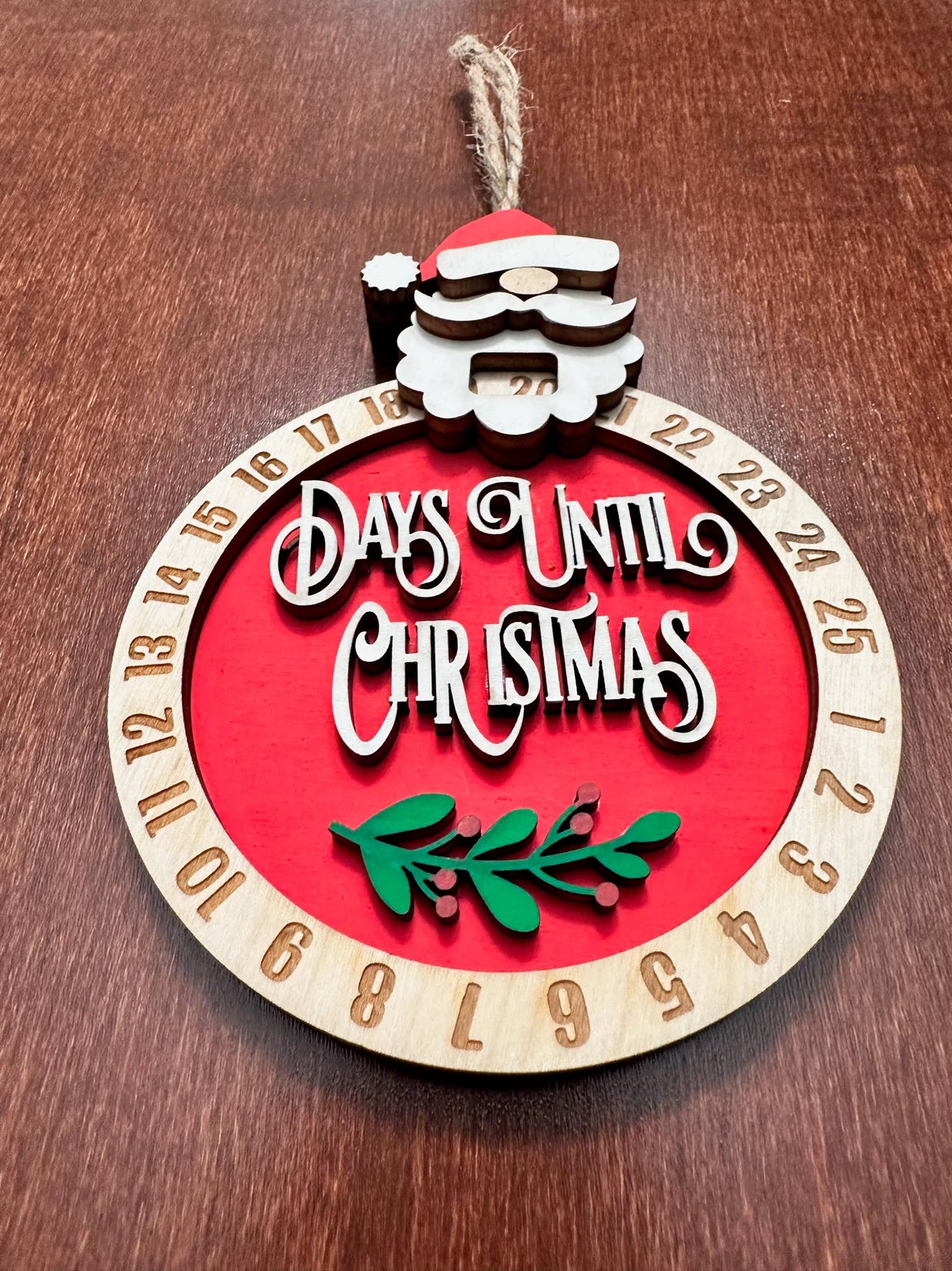 Days Until Christmas Countdown Ornament
