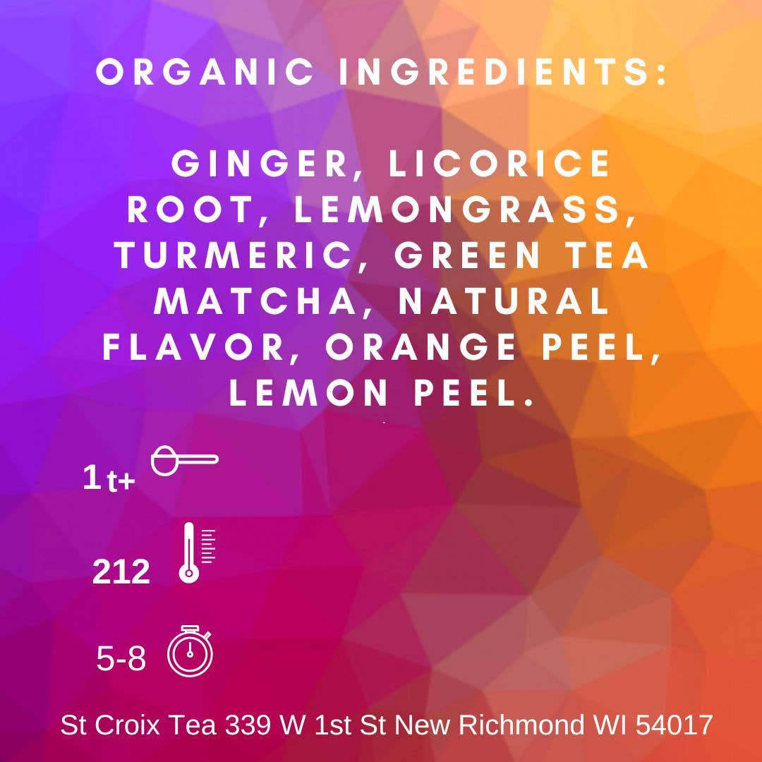 Turmeric Zinger, Organic Herbal Tea Blend, Loose Leaf