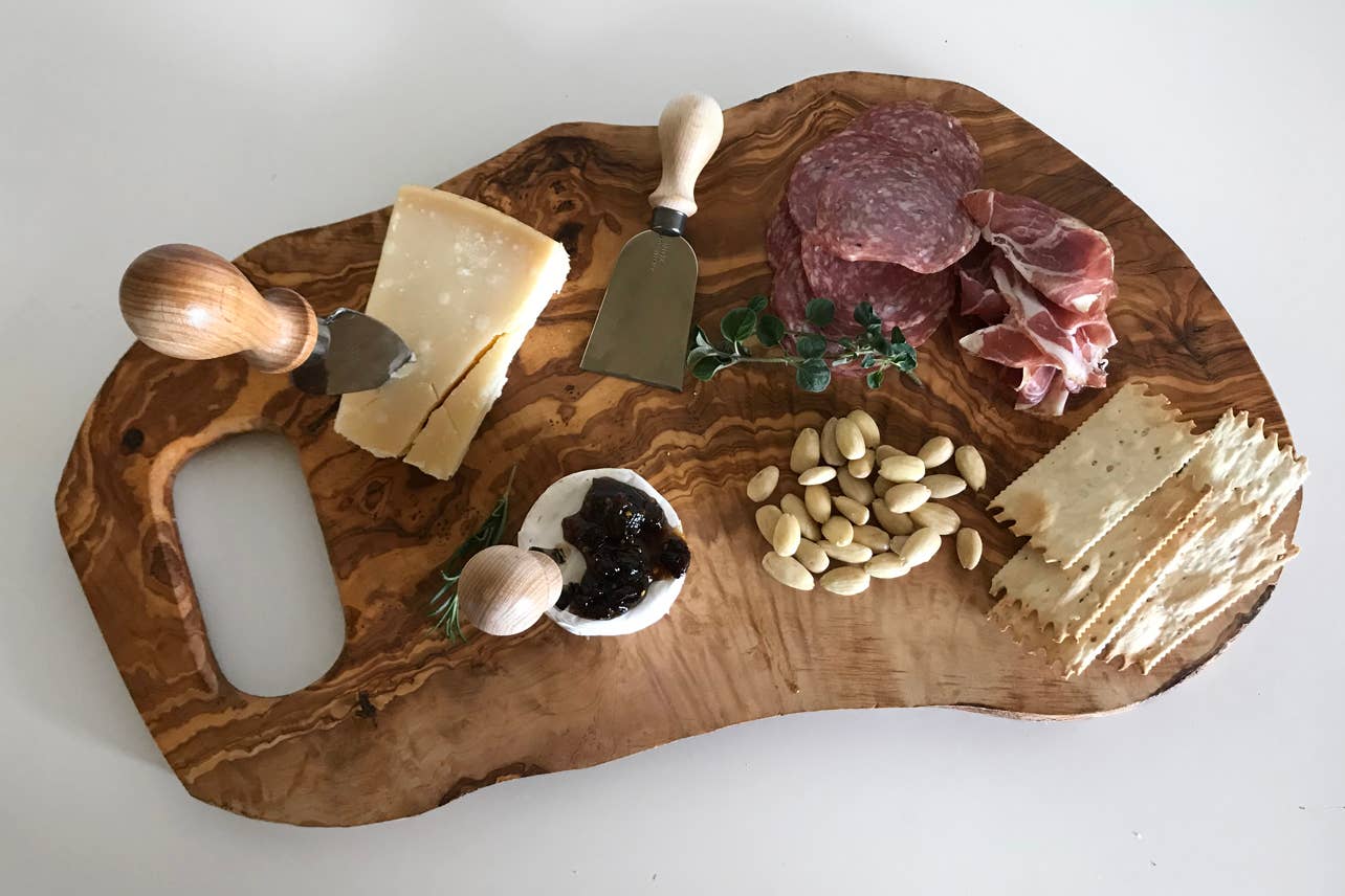 Italian Olivewood Charcuterie & Cutting Board - Large