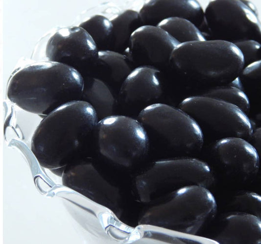 Gourmet Old Fashioned Black Licorice Jelly Beans w/Jar 16OZ 