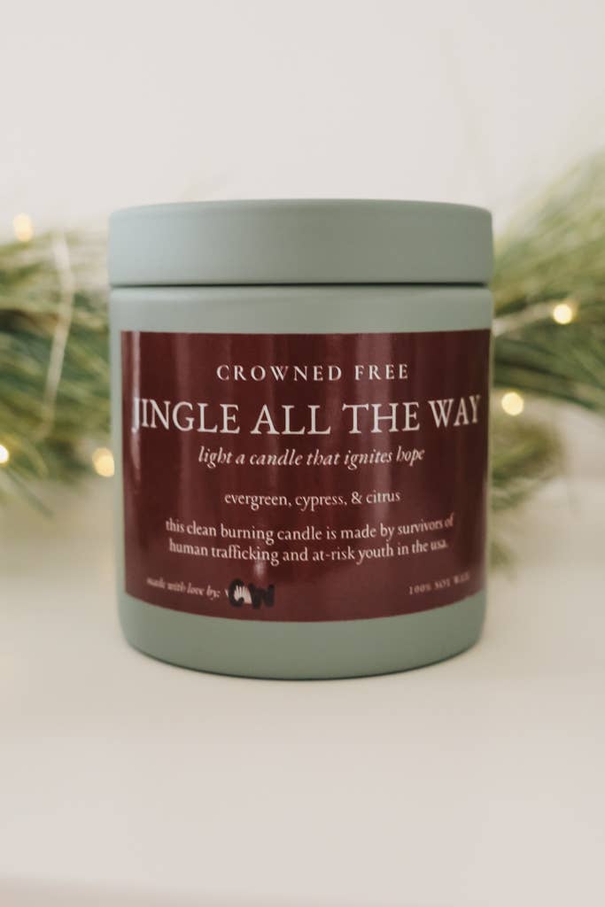 Jingle all the Way Candle - Made by Survivors
