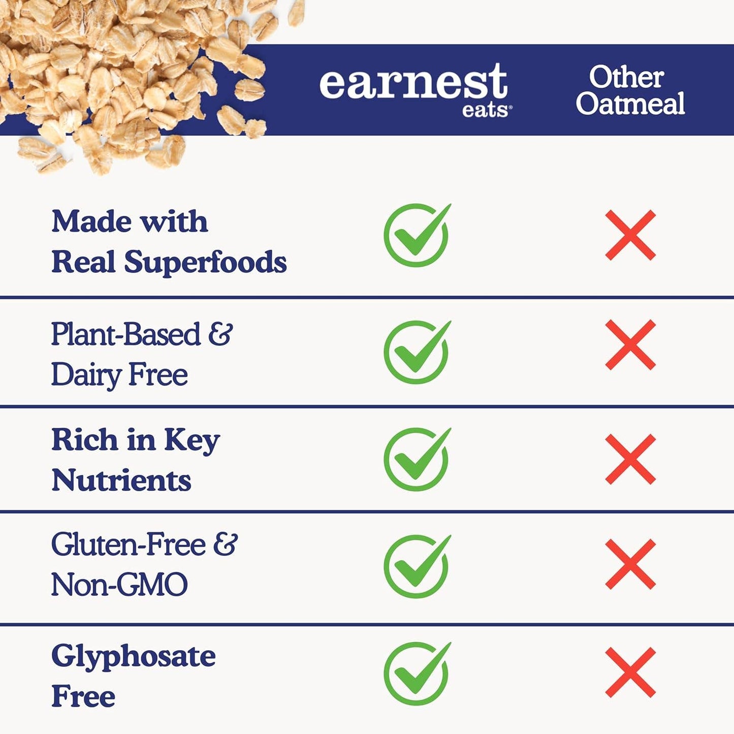 Superfood Blueberry Chia Oatmeal Pantry Bag