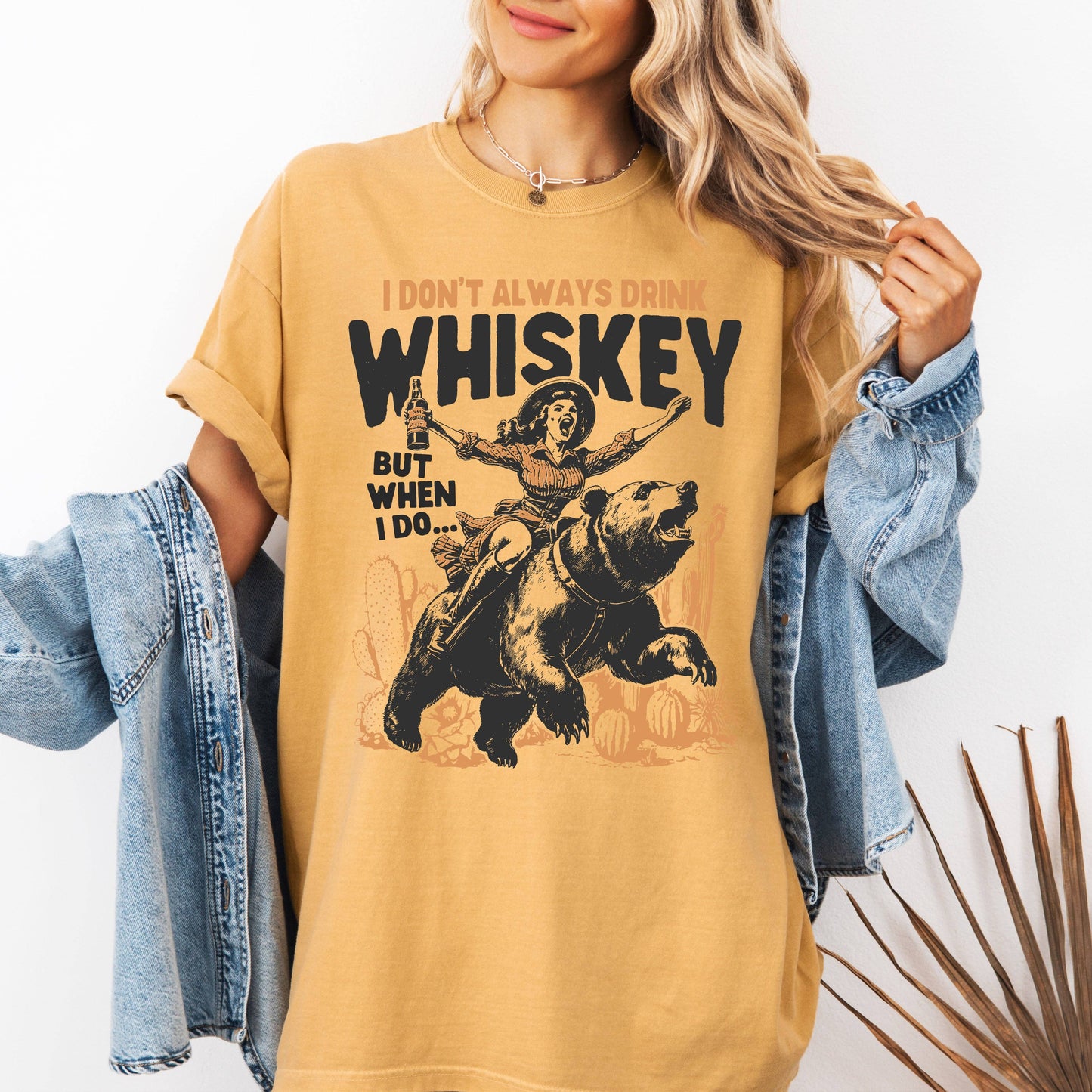 I Don't Always Drink Whiskey Cowgirl Western Country Tshirt