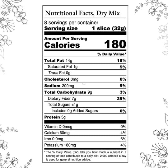 Pizza Dough Mix:  gluten free, grain free, dairy free