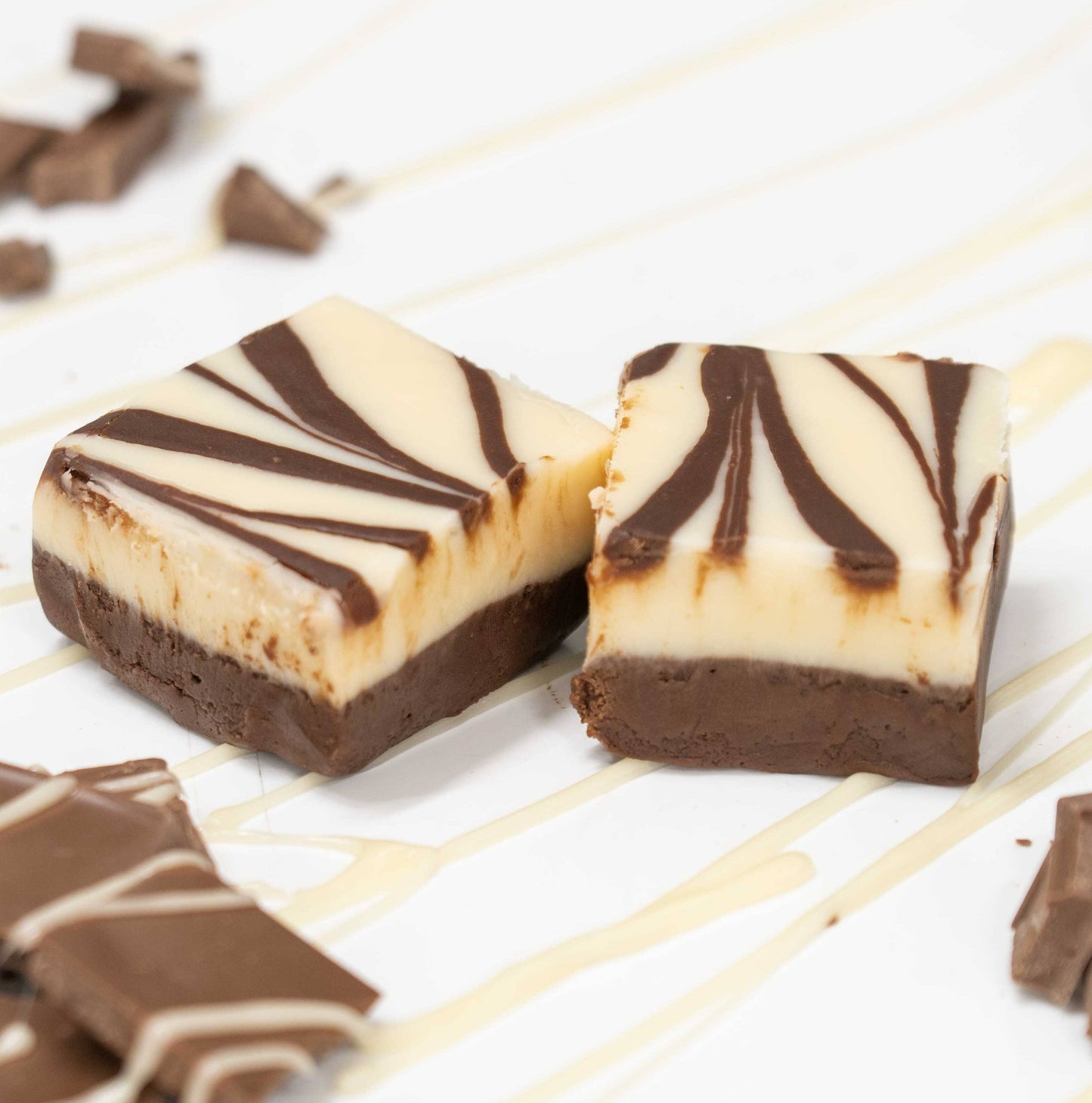 Chocolate Vanilla Swirl 1/2 lb. Fudge Bar