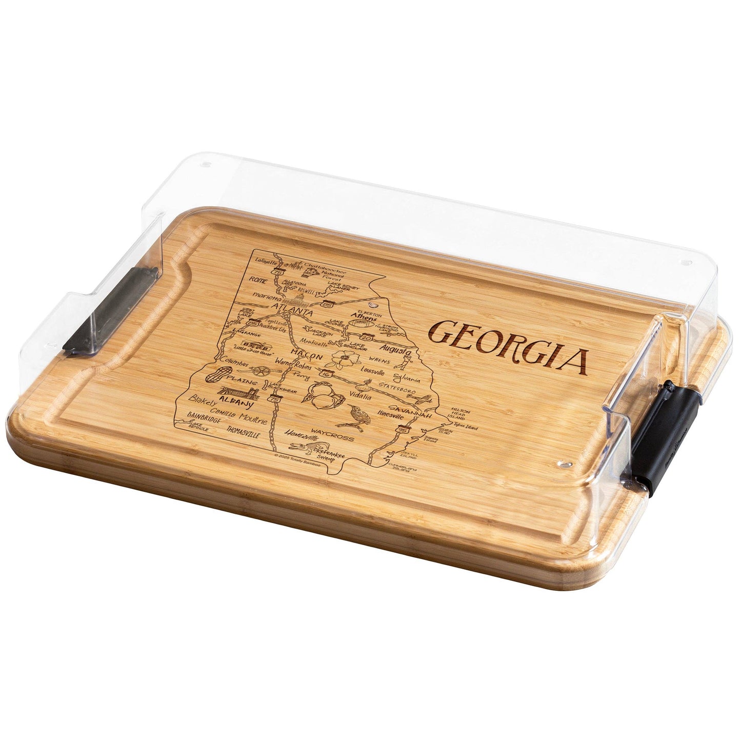 Flip, Serve & Store™ State Charcuterie Board with Lid