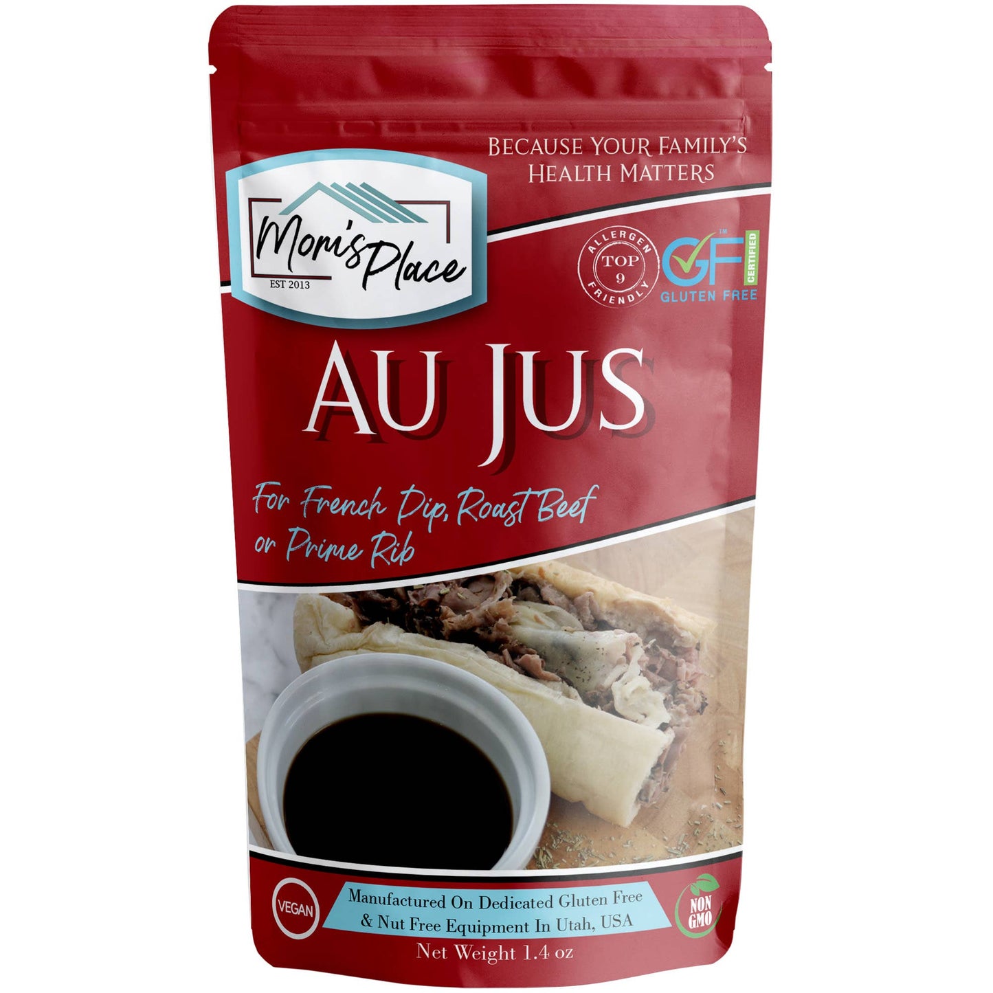 Gluten-Free Au Jus Sauce Mix (for French Dips, Roast Beef or Prime Rib)