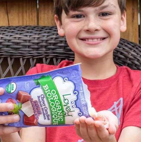 Organic Sour Chewy Candies -  Easter Candy, Gluten Free