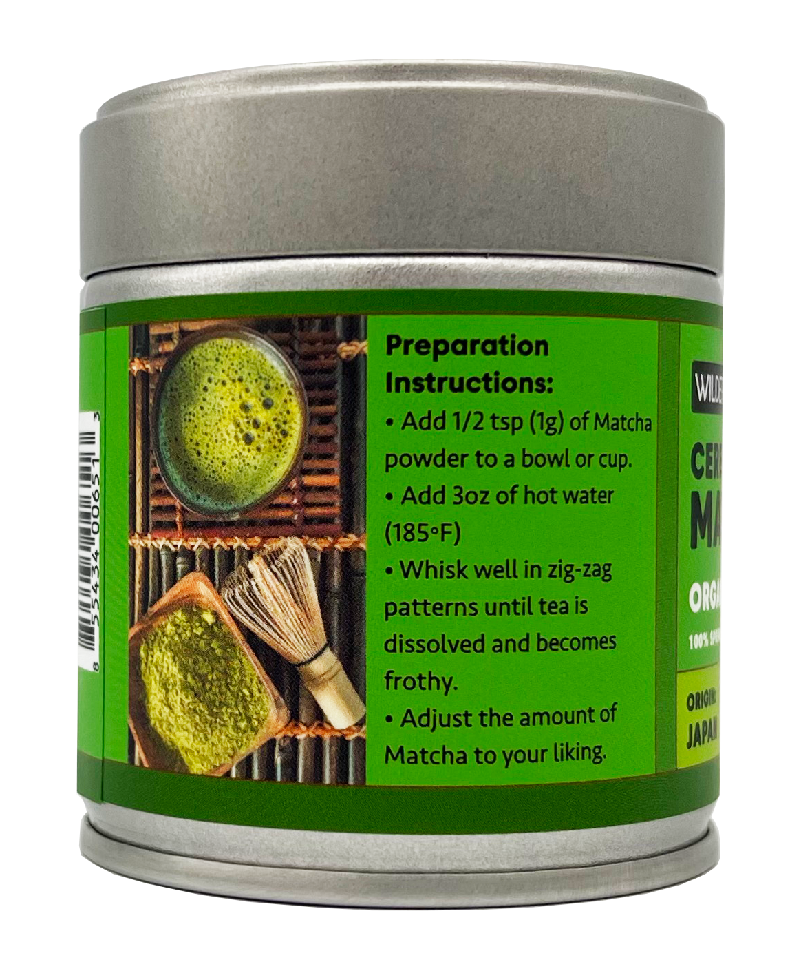 Organic Matcha, Ceremonial, 1 oz Tin