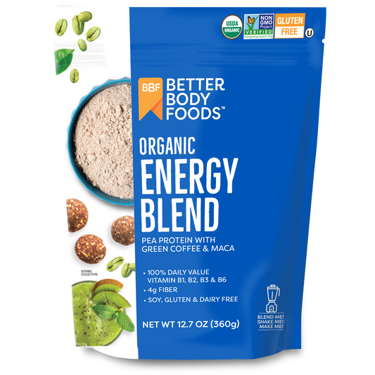 BetterBody Foods Organic Energy Blend 360 g - 6-pk RRP Case