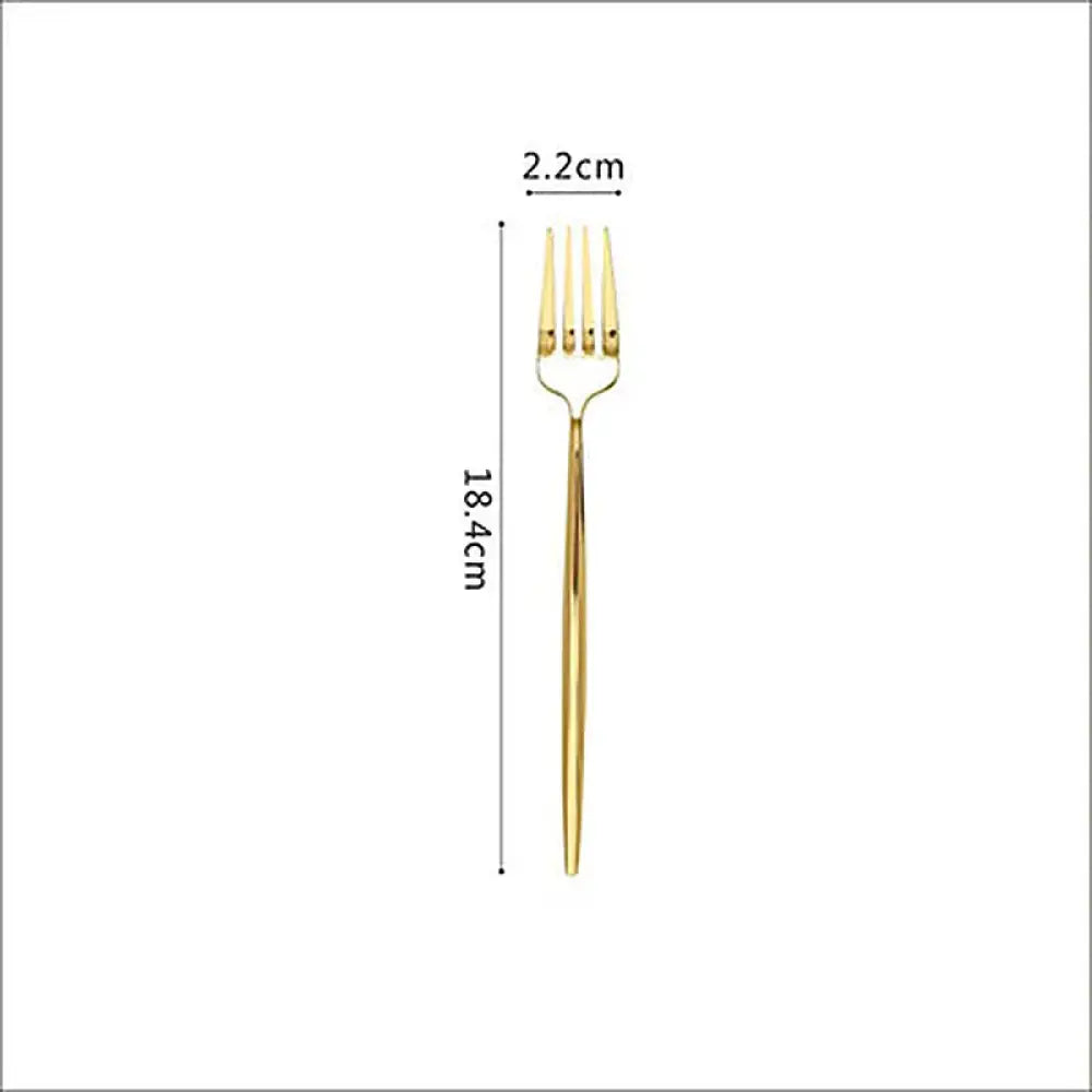 Luxury Gold 304 Stainless Steel Cutlery Set