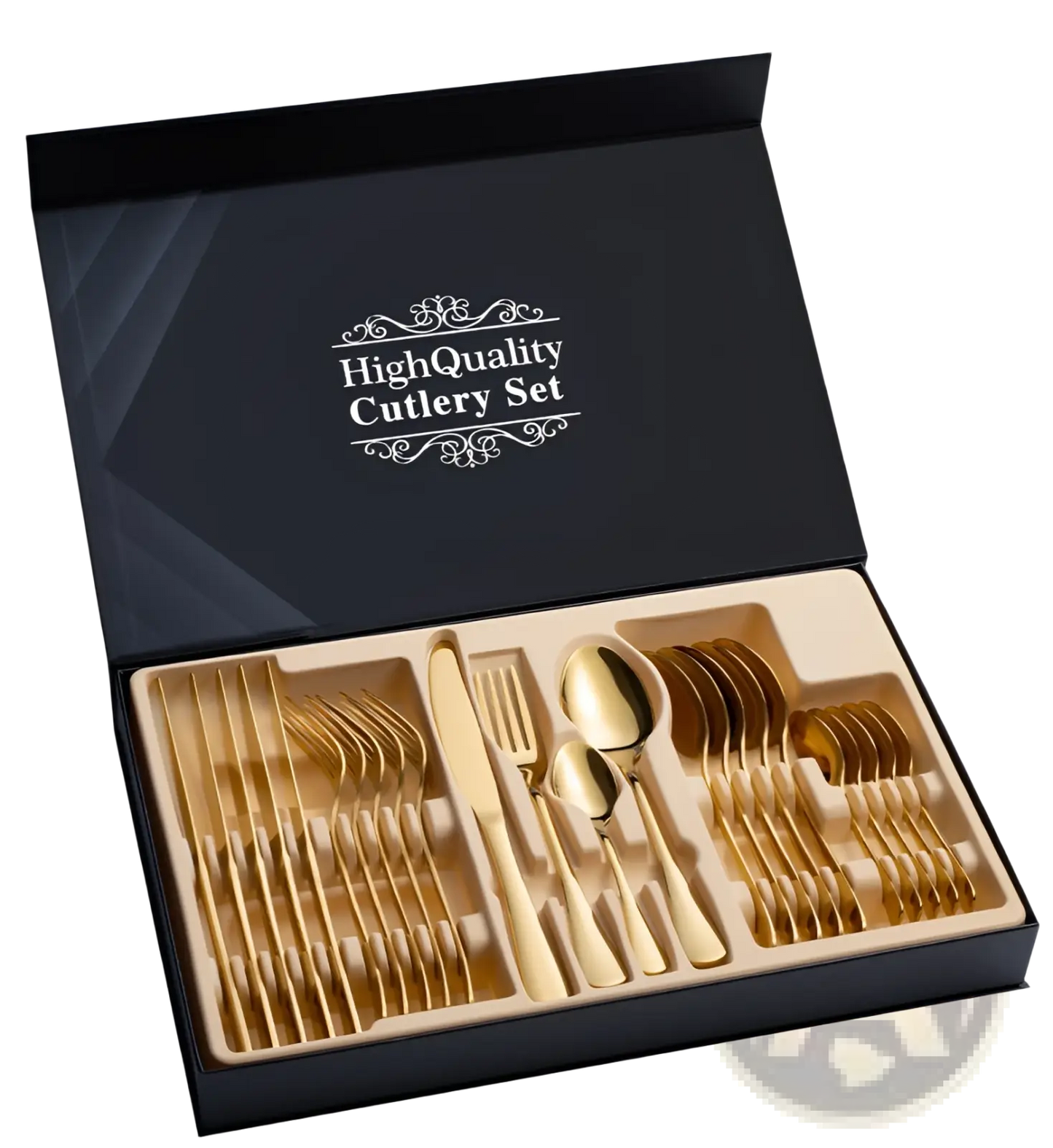 Stainless Steel Cutlery Set 24 Piece Gift Box Mirror Finish
